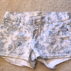 Floral high rise shorts